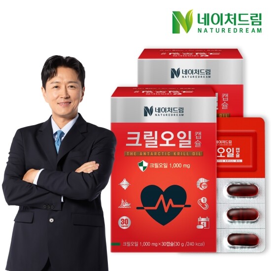 네이처드림 네이처드림 크릴오일캡슐 1000mg x 30캡슐 2박스