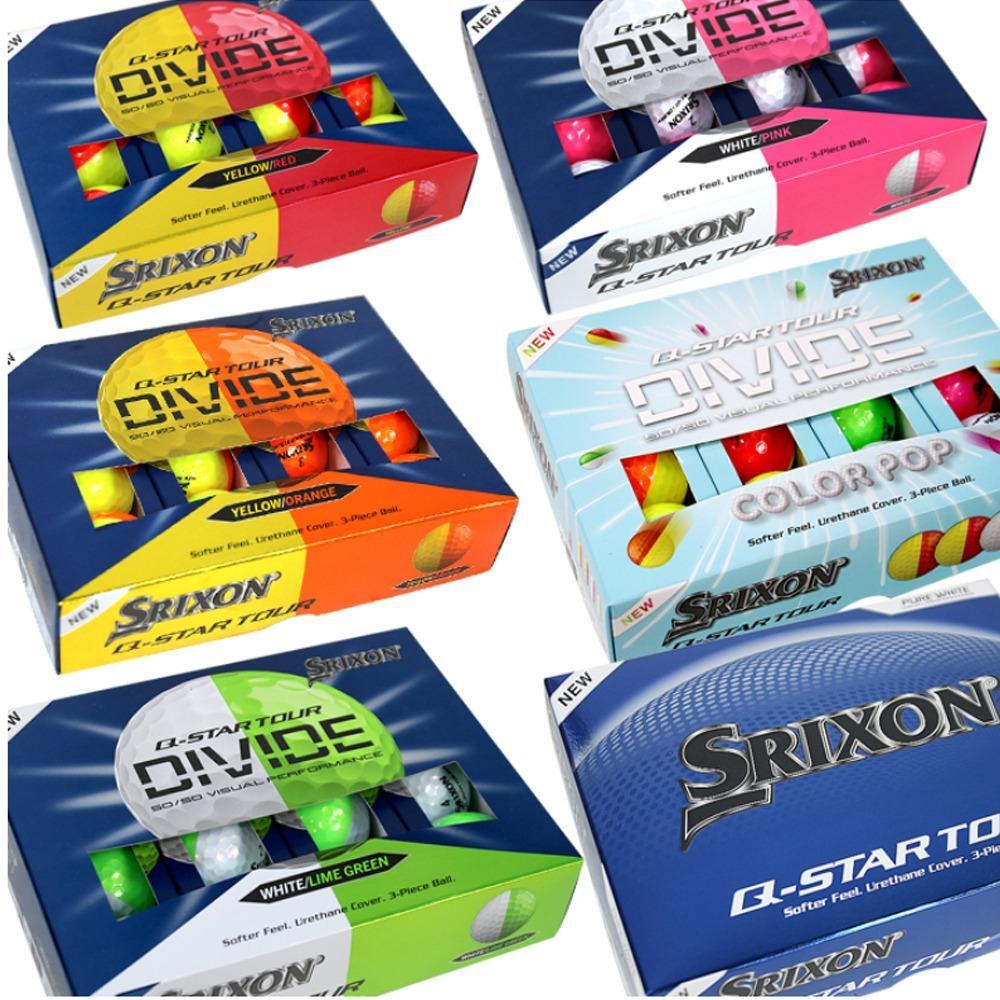 [SRIXON]스릭슨 2026년 스릭슨 Q스타 투어 디바이드 골프공 3피스 시인성 높은 컬러볼 비거리 스핀 강화