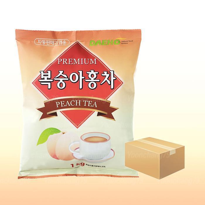 셀러허브 식품 대호 복숭아홍차 1kg x 12개 아이스티 파우더 차음료