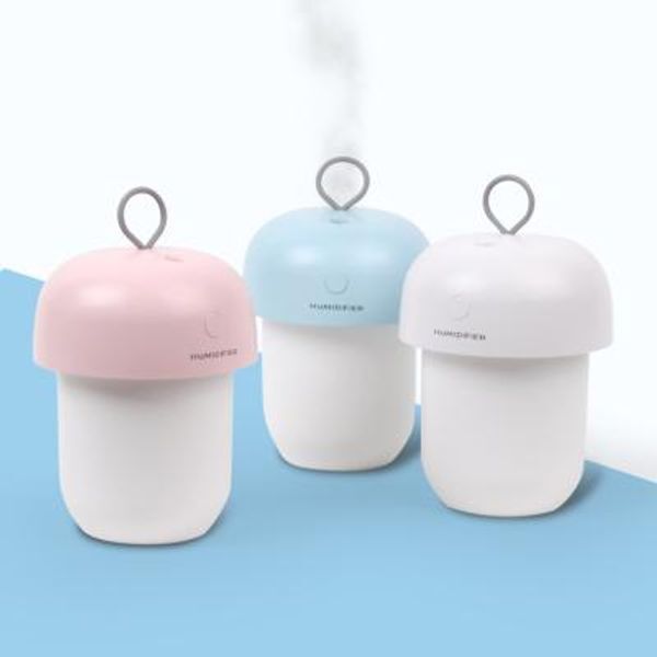 교보문고 디자인에버 도토리 무선 충전식 휴대용 USB 미니 가습기 무드등