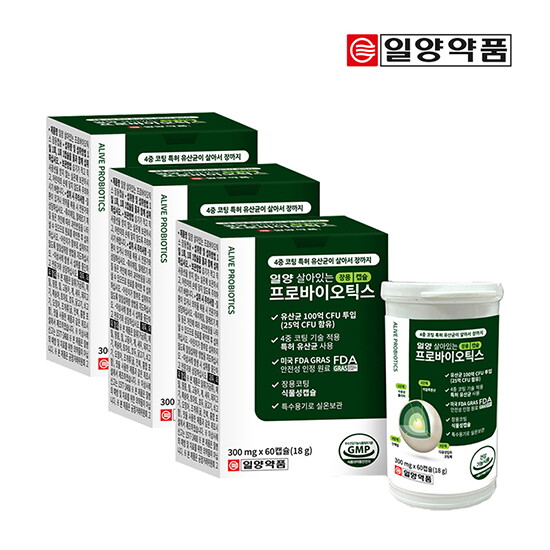 일양약품 일양 살아있는 프로바이오틱스장용캡슐 6개월분