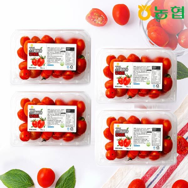 자연맛남 농협선별 스테비아 대추 방울토마토 2kg (로얄과/500gx4팩)