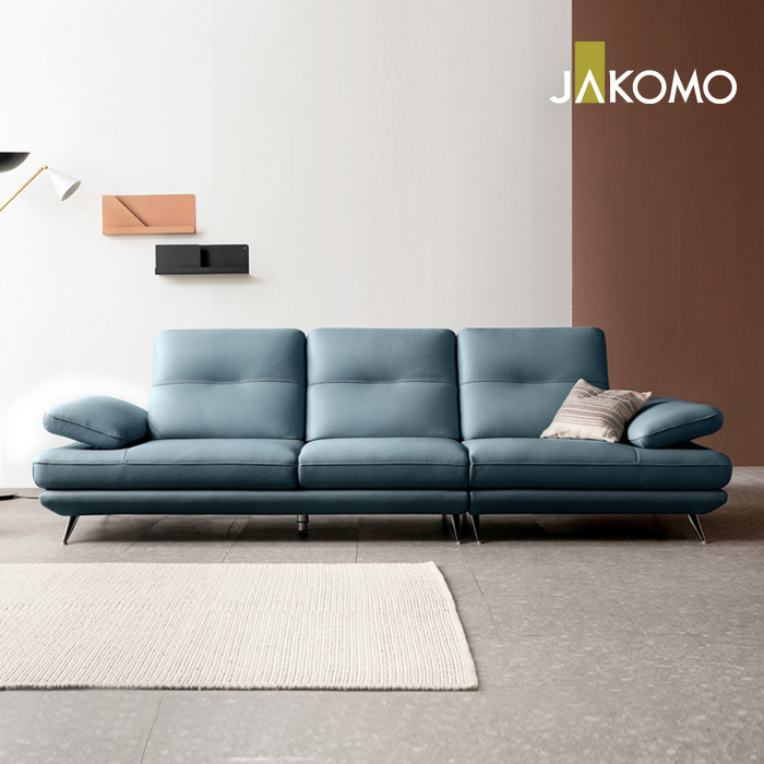 자코모 [1일 구매시 3만 상품권 100%증정]엘리쉬 3.5인 기능성 슈렁큰 천연면피 소가죽 소파