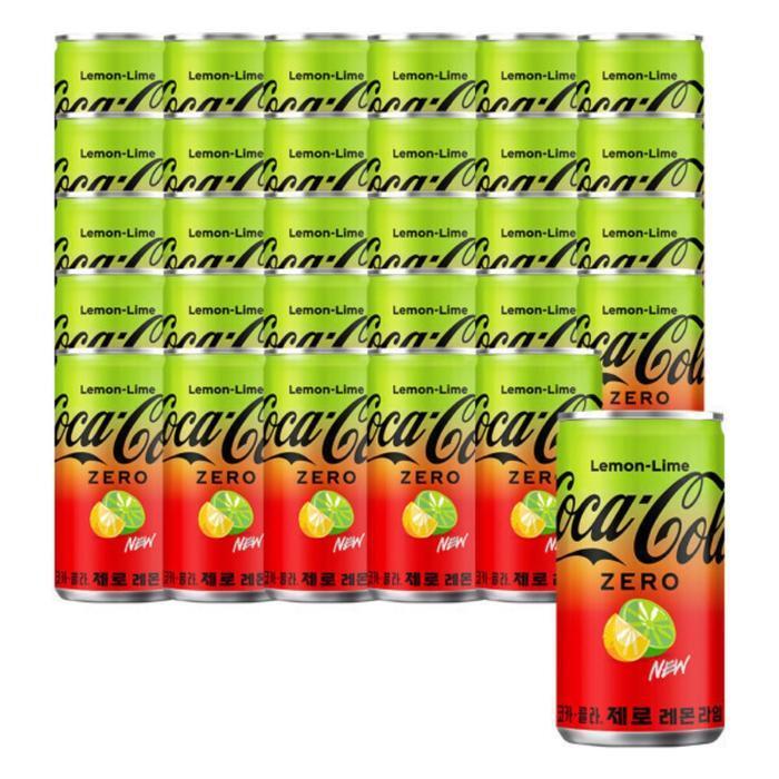 셀러허브 식품 코카콜라 제로 레몬라임190ml 30캔