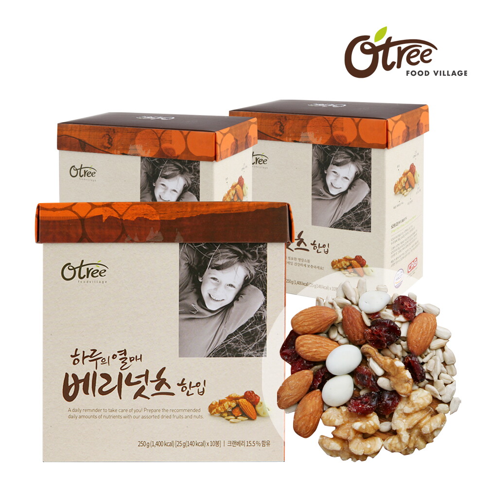 오트리 [한정수량]오트리 하루의열매 베리넛츠 25g 30입 (27.02월)