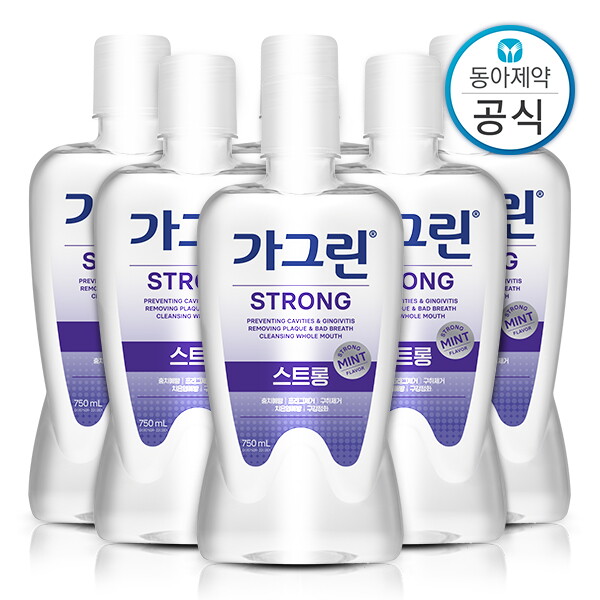 동아제약 가그린 스트롱 가글 750ml 6개 구강청결제