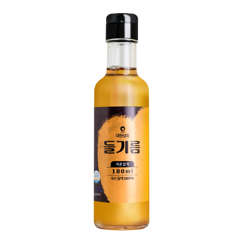 대현상회 50년전통 대현상회 저온압착 국산 들기름 180ml