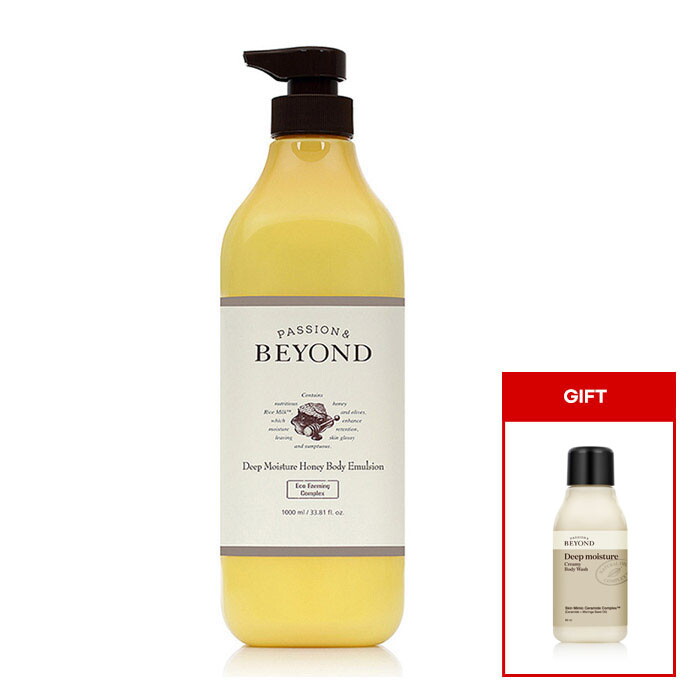 비욘드(화장품) 비욘드 딥모이스처 허니 에멀전 1L + 딥모이스처 크리미 바디워시 60ml