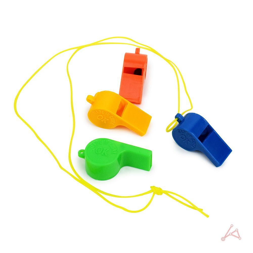 에이치플러스몰 플라스틱 가벼운 목걸이 호각 호루라기