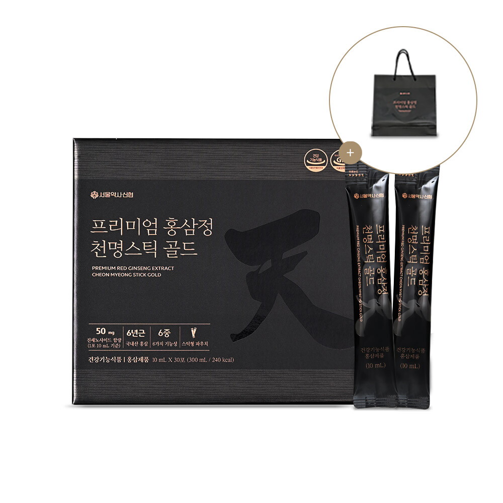 서울약사신협(백) (진세노사이드 50mg) 프리미엄 홍삼정 천명스틱 골드 30포