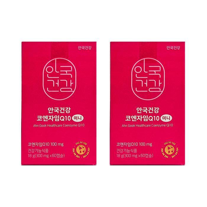 셀러허브 식품 안국건강 코엔자임Q10 미니 300mg x 60캡슐 2개 HIS