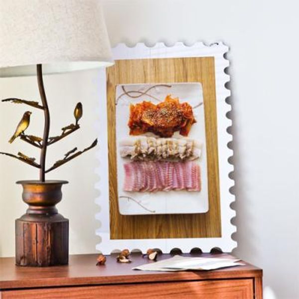 교보문고 꾸밈 ns284-행잉액자 홍어삼합(우표세로대형)