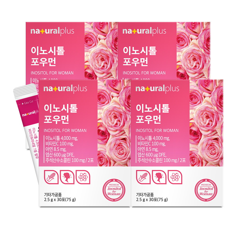 내츄럴플러스(백) (내츄럴플러스) 콜린 미오이노시톨 포우먼 30포 4박스