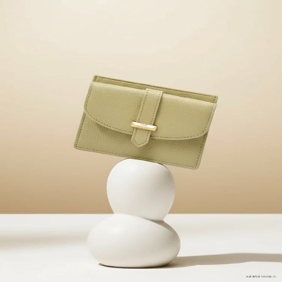 에이케이몰(노쿠폰) [AK수원점] [헤지스] 옐로우 바장식 소가죽 카드지갑 슬롯 /HIHO6E277Y1