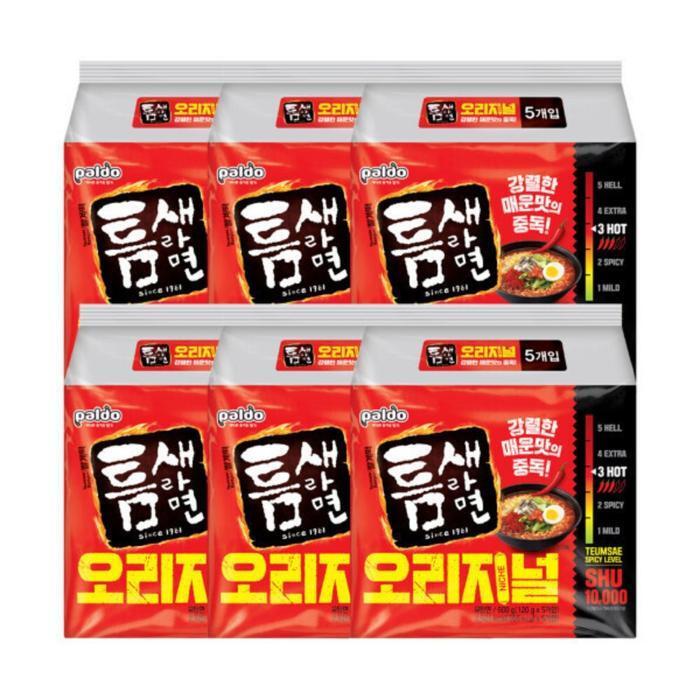 셀러허브 식품 팔도 틈새라면 빨계떡(오리지널) x30개