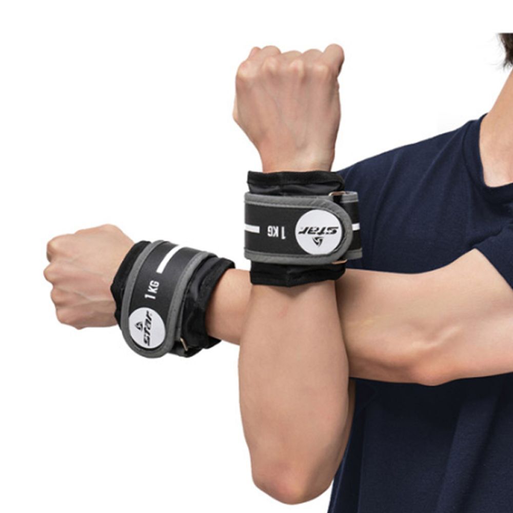 [스타스포츠]지오벤처스 스타 스포츠 손목 중량 밴드 1kg 2개입 1P 근력 운동