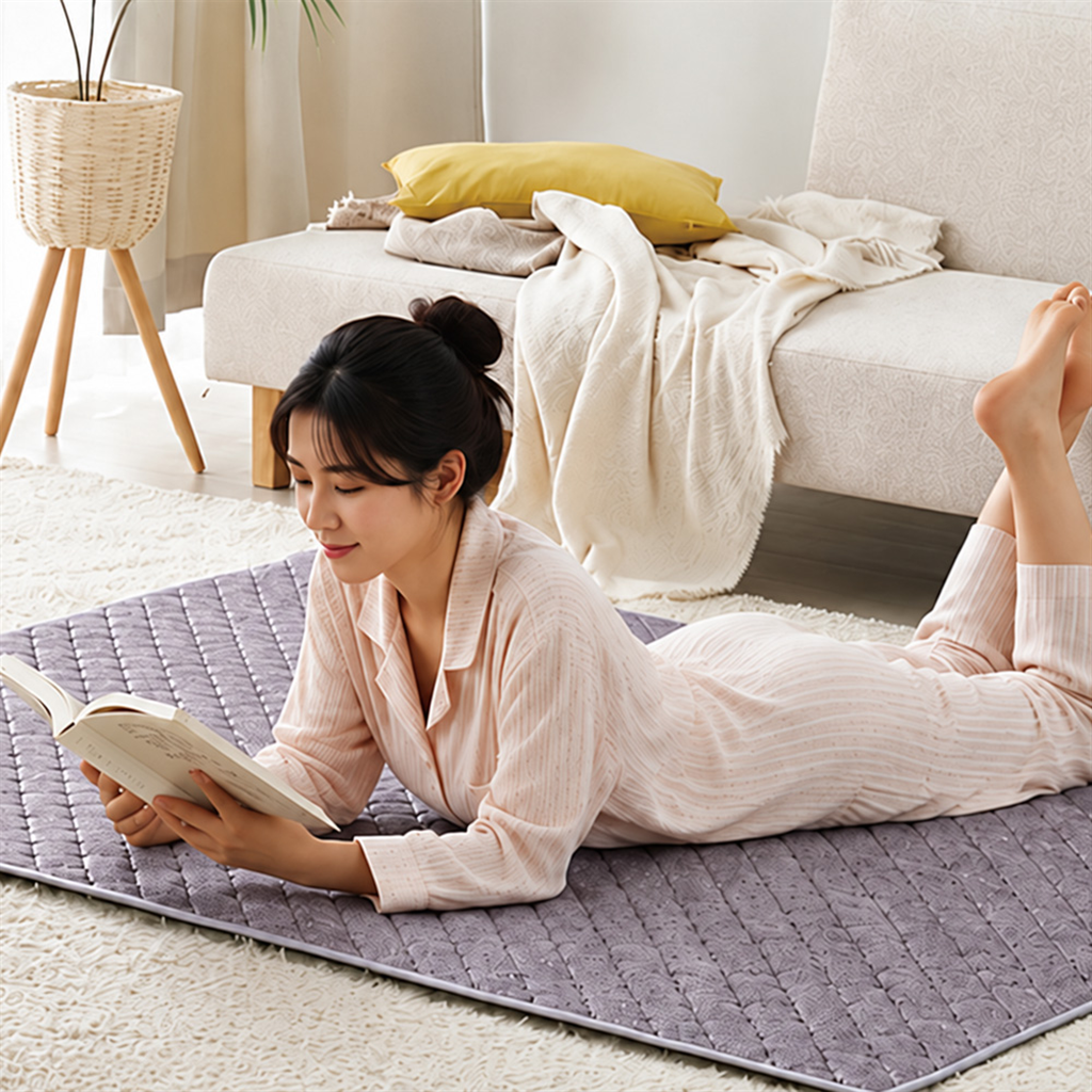 브랜드기타 한일의료기 탄소매트 국산 카본 전기요 1인용 싱글 전자파없는 전기매트 온열 침대 거실 S2