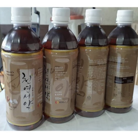 [농업회사법인(유)휴먼에노스]천연서약 휴먼에노스 천연서약 마늘상추 액상차(500mlx4병)/천역서약(500mlx4병)/산화질소대사체/산화질소/특허균주/액상차/혈관건강/면역증진/피로회복/수면개선/마늘상추