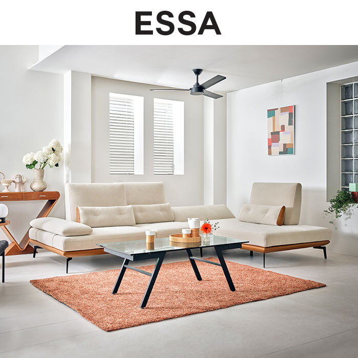 에싸 [03.30~04.05 헤드1개]시모네 4인 오픈코너형 스윙기능 크라비츠 패브릭 소파