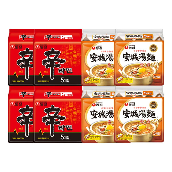 농심 안성탕면 20봉 + 신라면 20봉