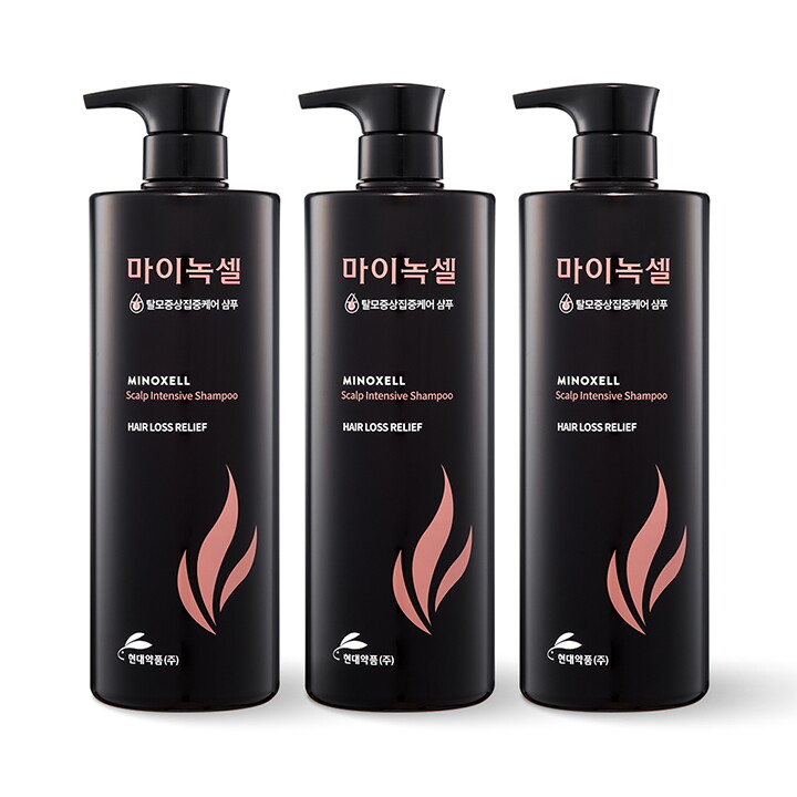 마이녹셀 현대약품 마이녹셀 스칼프 인텐시브 탈모샴푸 960ml 3개