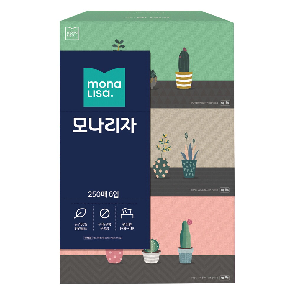 신세기유통 (모나리자) 미용티슈 250매 6입