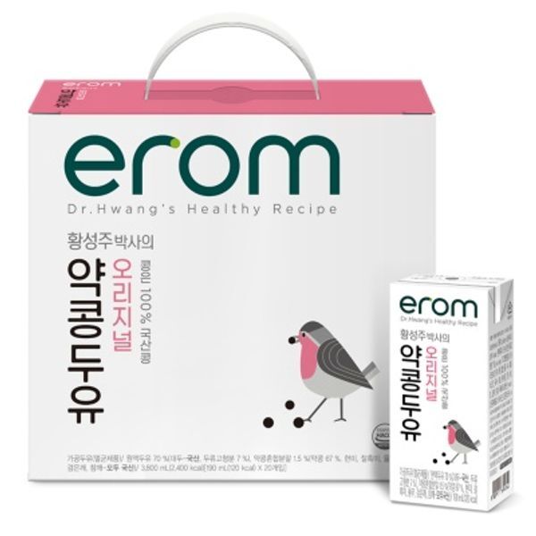 교보문고 한그루 이롬 황성주 약콩두유 오리지널 190ml x 80팩