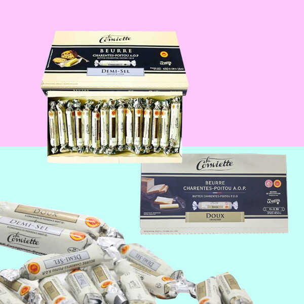 비비아나 코퍼레이션 라꽁비에뜨 버터 무염 450g 30개입, 450g, 1개