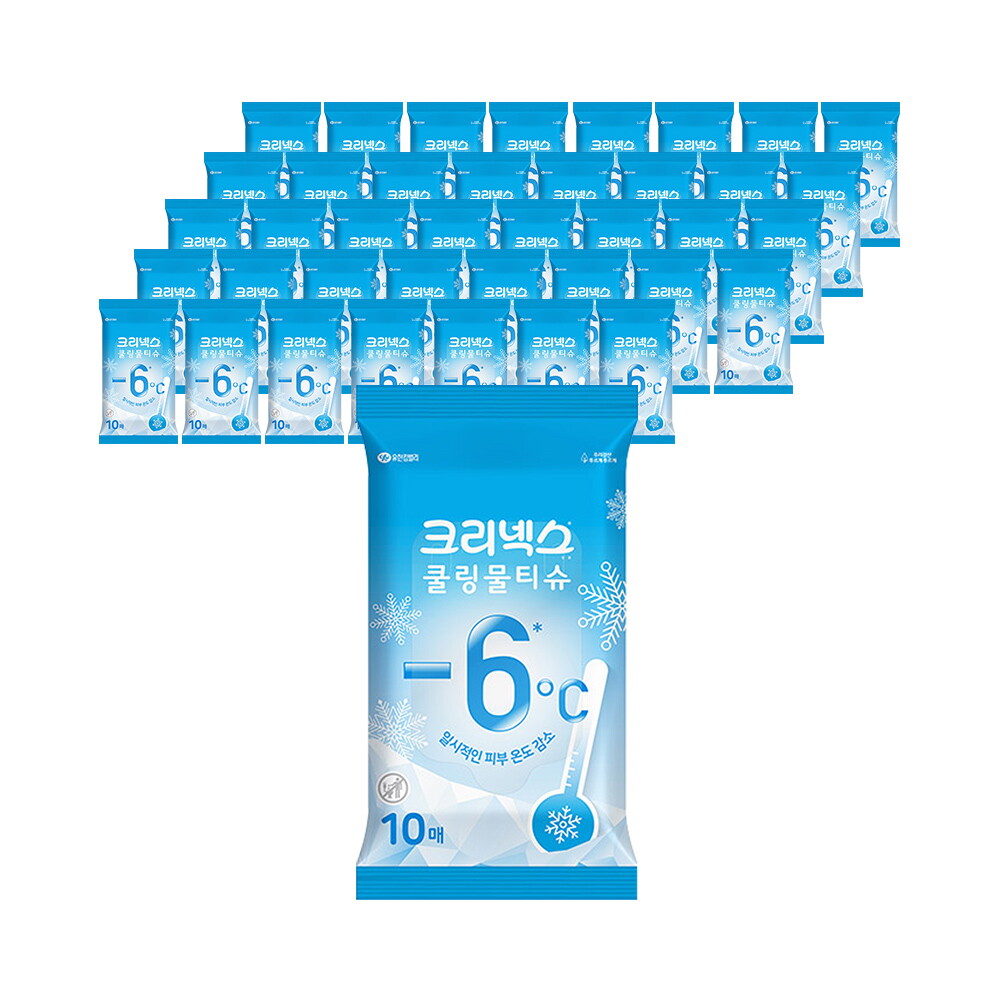 유한킴벌리 크리넥스 쿨링 물티슈 10매 X 40개 05600