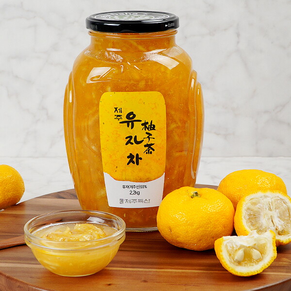 지투지샵 제주 유자차 2.2kg x 6병