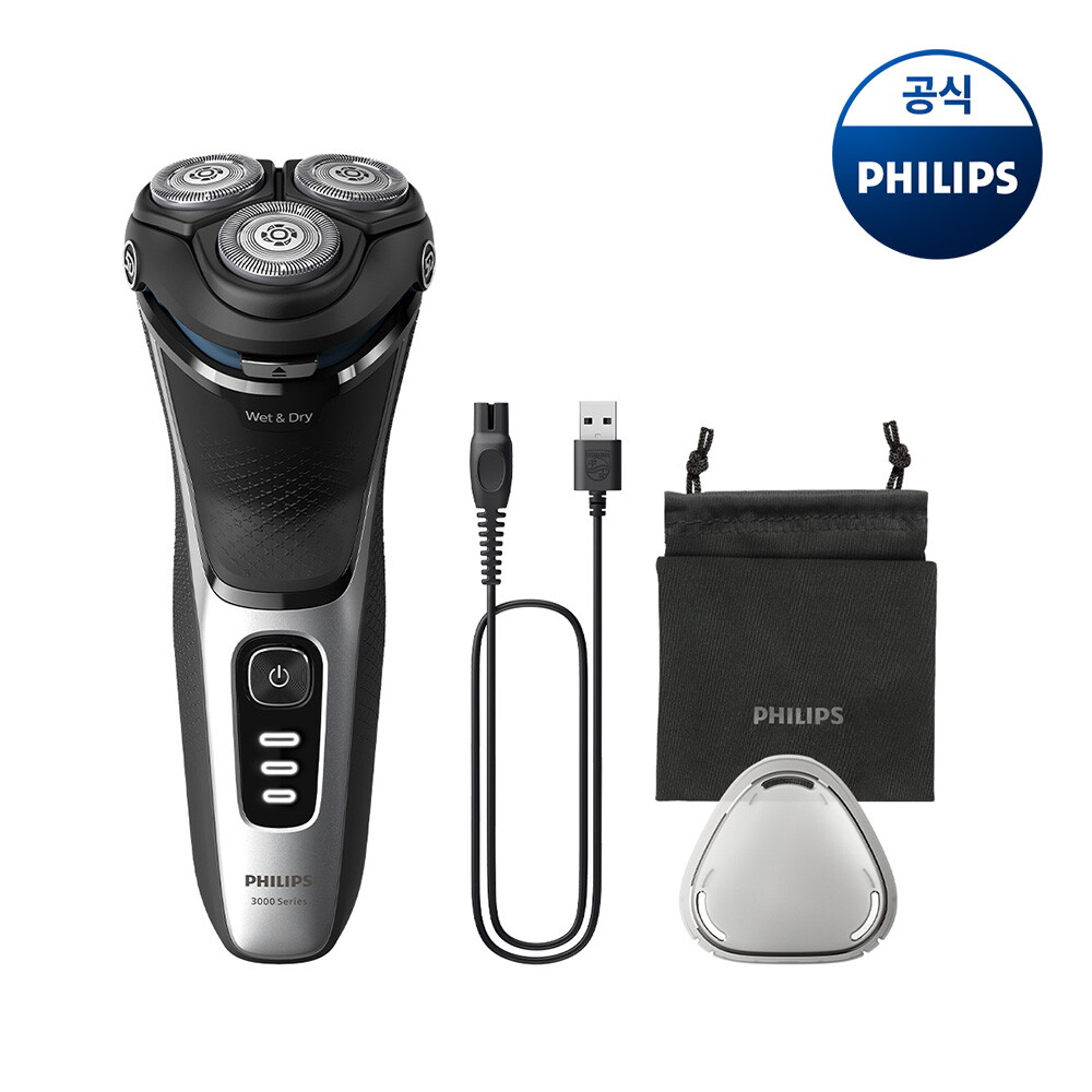 필립스 PHILIPS 필립스 S3000 시리즈 전기면도기 스페이스 그레이 S3241/12