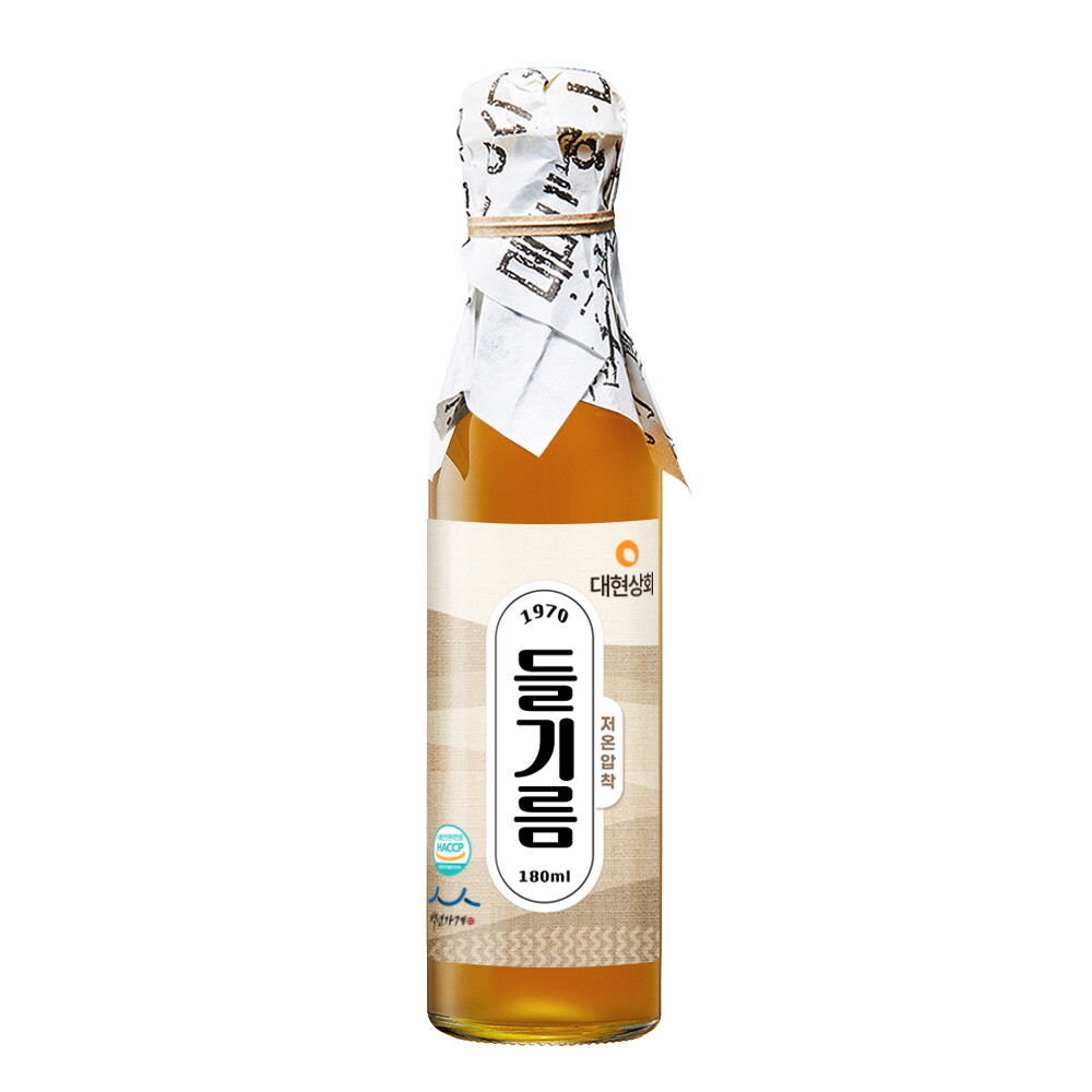 대현상회 50년전통 대현상회 저온압착 들기름 180ml