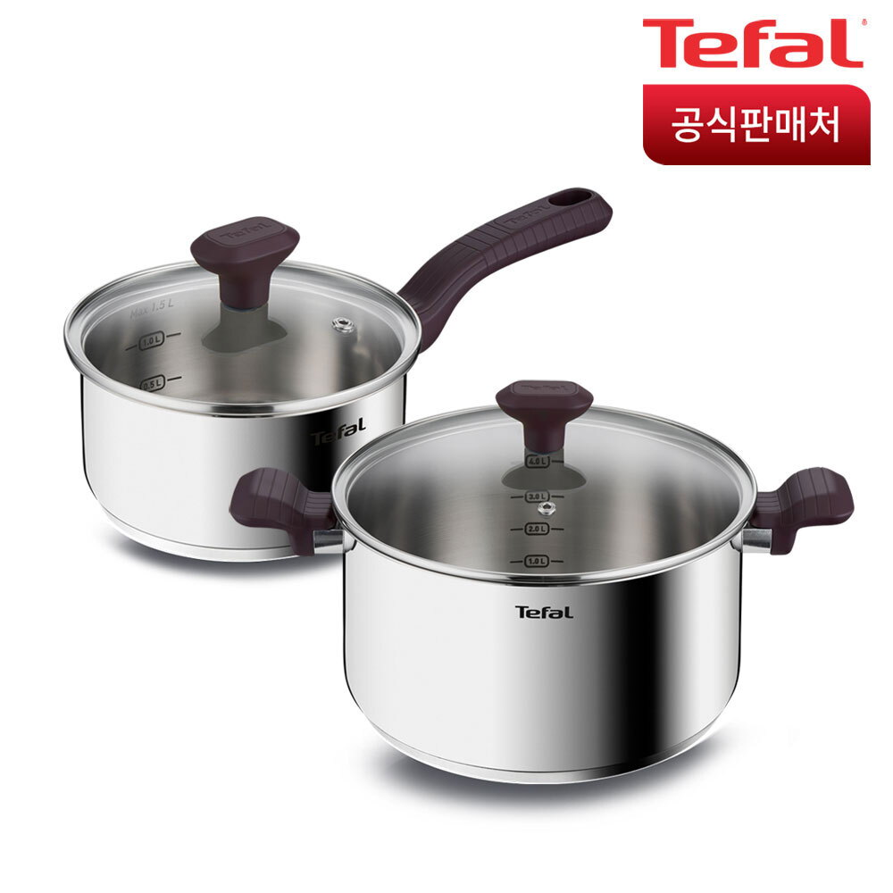테팔 테팔 테이스티쿡 인덕션 냄비 2종(편수16+양수24)