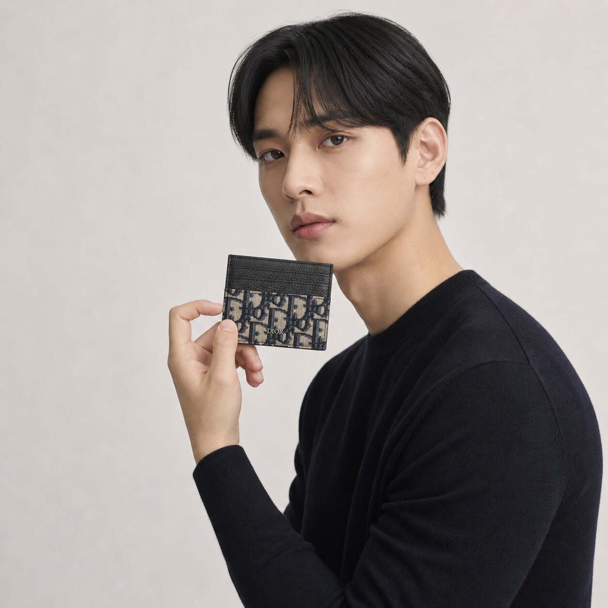디올옴므 자이언츠데이디올 오블리크 카드 홀더 카드슬롯 2ESCH135YSE H05E