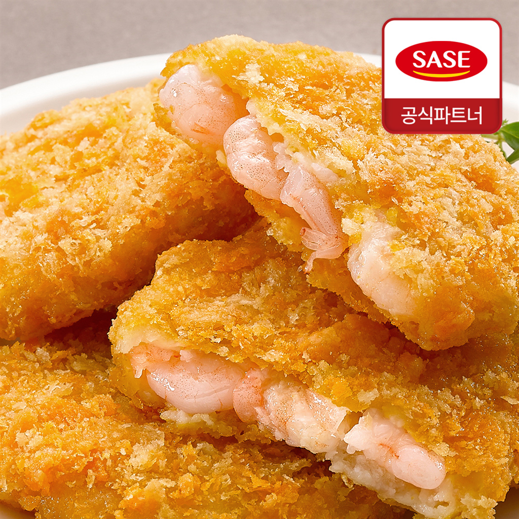 마녀바스켓 빵가루 리얼 새우패티 햄버거 새우패티 650g (65gx10개입)x2팩
