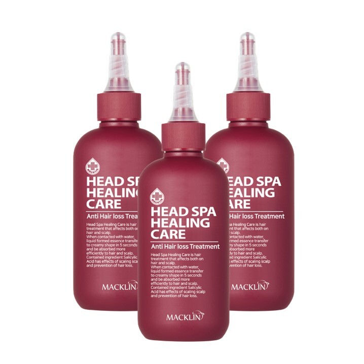 맥클린 코스메틱 헤드스파 힐링케어 트리트먼트 200ml 3개입
