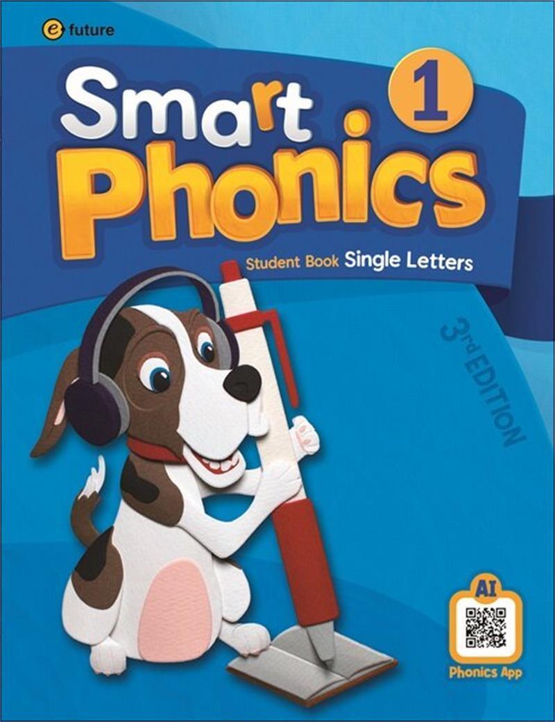 팝북 [팝북] 스마트 파닉스 Smart Phonics 1 SB 교재 (3rd) (AI Phonics App)