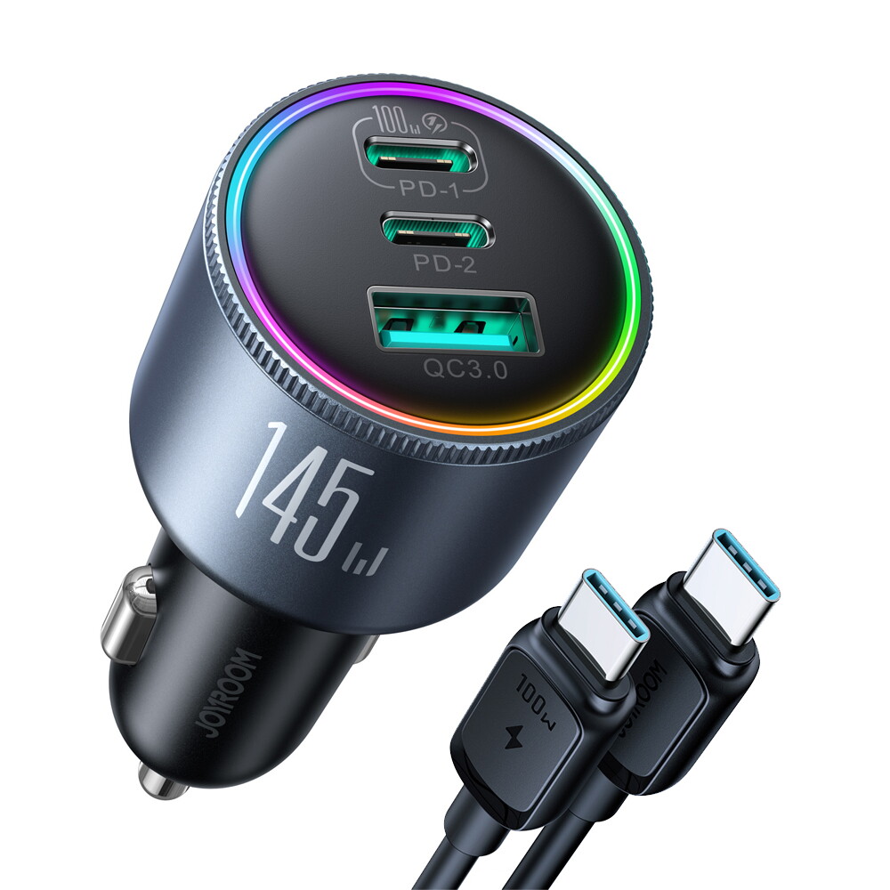 조이룸 에어그립 조이룸 3포트 145W 100W 차량용 초고속 충전기 QC4.0 PD PPS