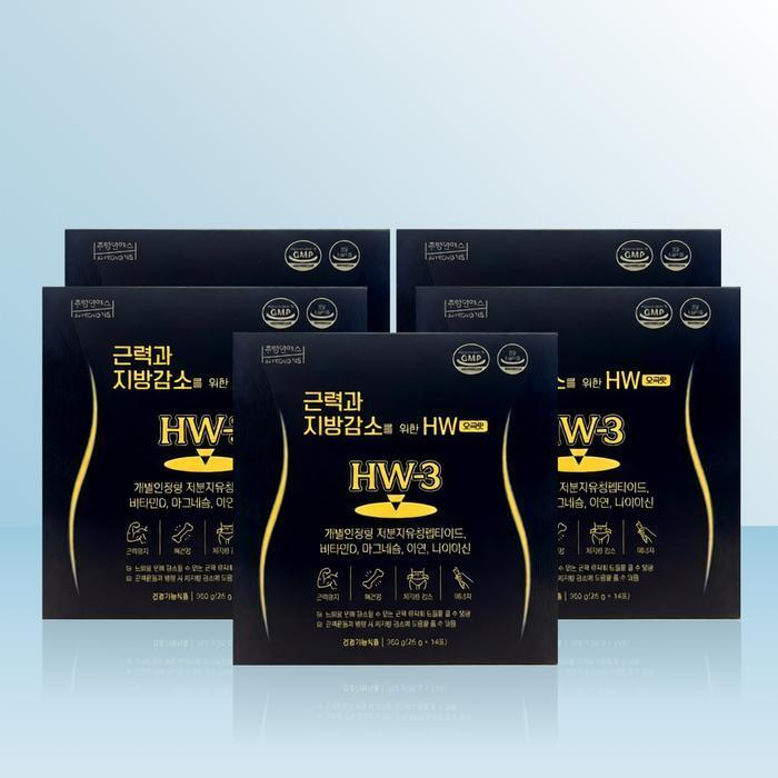 셀러허브 식품 주영엔에스 근력과 지방감소를 위한 HW 오곡맛 (25g x 14포) x 5개 / iuy