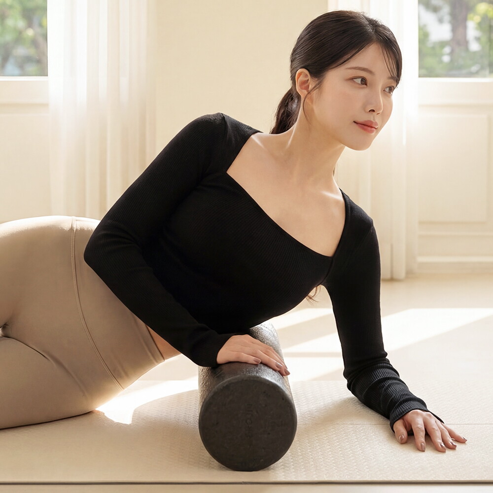 이고진 이고진 폼롤러 하드 근육마사지 EPP 60cm 미니 하드 홈트 필라테스 스트레칭 종아리 마사지