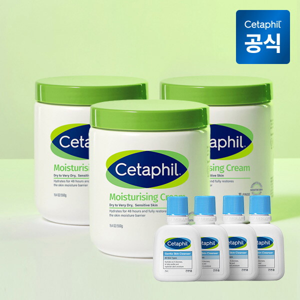 세타필 세타필 모이스춰라이징 크림 550g 3개+클렌저 29ml 4개