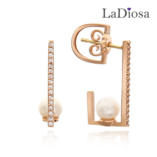 La Diosa 라디오사 18K 진주 귀걸이 LK18OP-165E