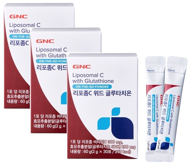지엔씨 (GNC) 리포좀C 위드 글루타치온 3개세트 (2g30포×3개/3개월분)