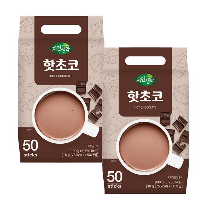 셀러허브 식품 희창 핫초코 스틱 50T X 2개(100T) 핫쵸코 코코아 카카오