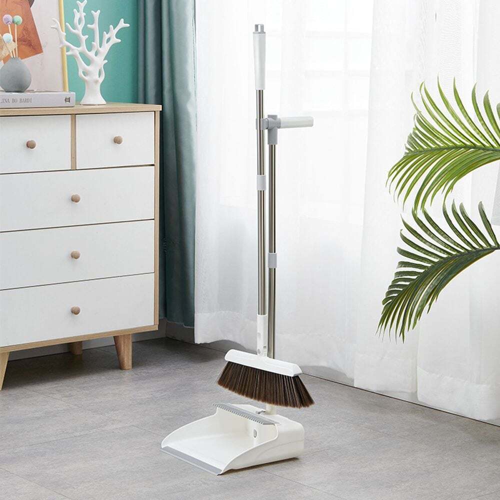 [라인컴퍼니/라인컴퍼니]에이치플러스몰 (싸더라) 미용실빗자루 자석고정 빗자루쓰레받이세트