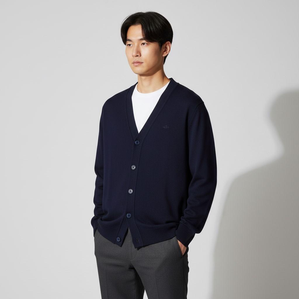 제이린드버그 Lucas Knitted Cardigan(GMKW09396-6855) (남성 루카스 니트 가디건)