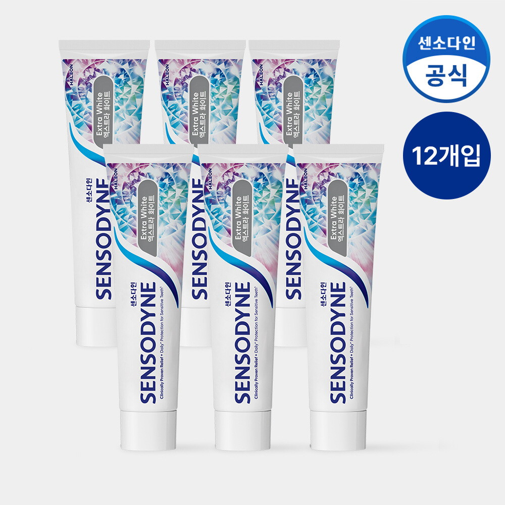 센소다인 센소다인 엑스트라 화이트 민감성 치약 120g x12개