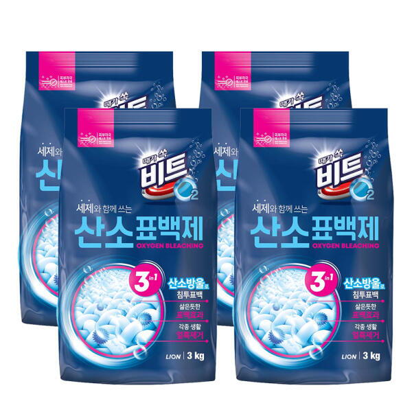 아트박스 아트박스/서울리빙 비트O2 산소 표백제 분말형 3kg 4개입 세탁세제