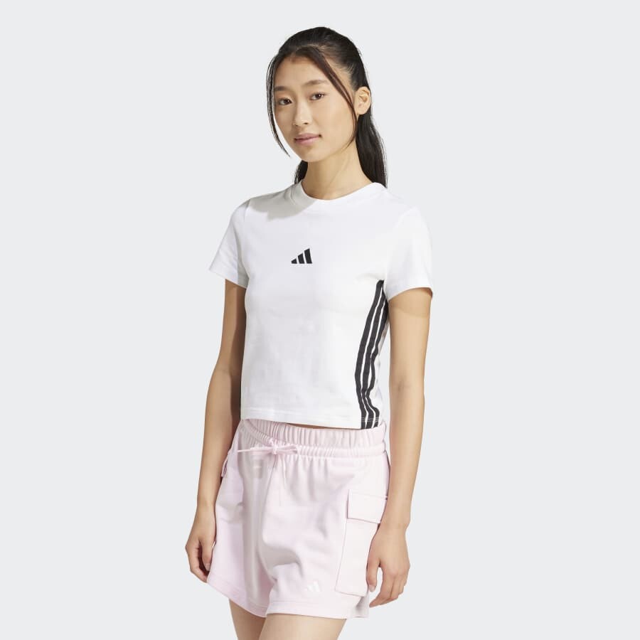 ADIDAS [AK원주점] [아디다스] 에센셜 3S 슬림 베이비 티 JE1239