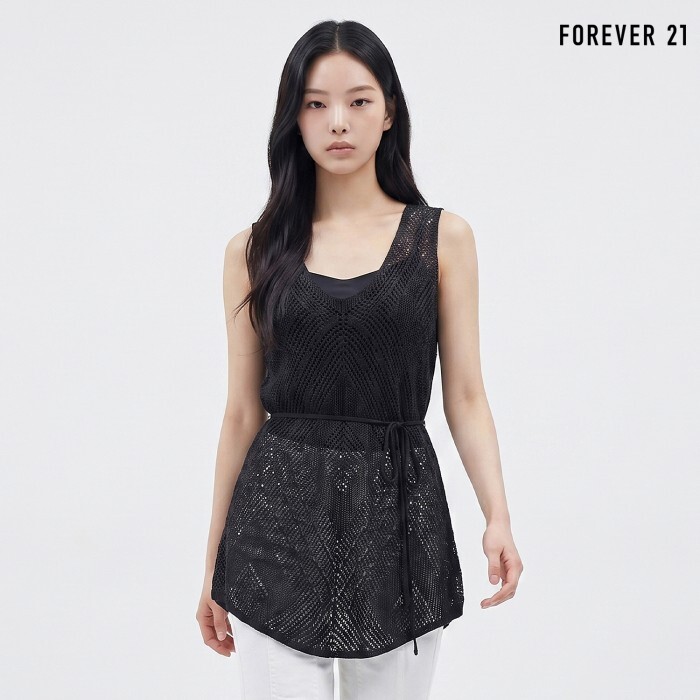 포에버 21 썸머 그물 스트랩 베스트 (FTDBVT006)